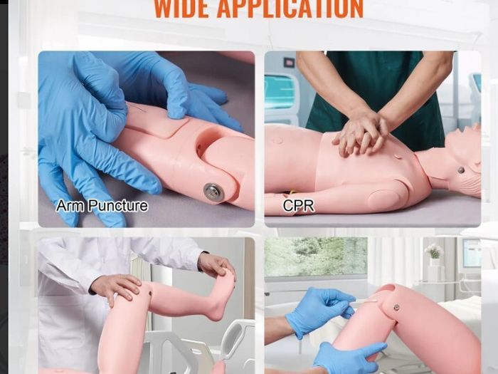 Nursing Training Manikin  Life Size Male or Female Patient Care Simulator for Education & Clinical Skills Training