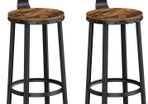 _set of 2 bar stools, kitchen chairs with sturdy frame