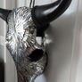 Mirror Insert Black Bull Skull Image 4
