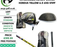 Taylormade M2 2017 Driver / 9.5 Degree / Hzrdus Yellow 6.0 63G Stiff