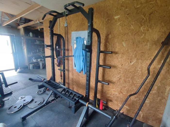 Gym Half Rack + Attachments  Home Gym Package