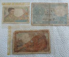 WW2 banknotes France