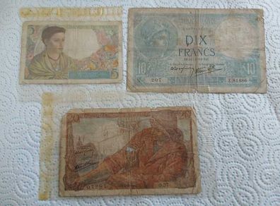 WW2 banknotes France