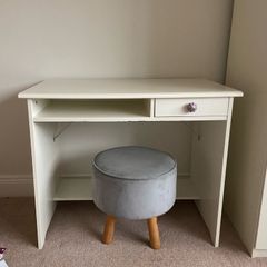 White office desk