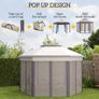 Hexagon Pop-Up Garden Gazebo Image 4