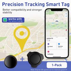 Smart Anti- Loss Tracker Compatible for IOS Find My App, Adhesive Locator Suitable for Cars, Motorcycles,