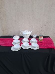 China floral tea set postage possible