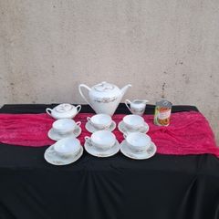 China floral tea set postage possible
