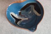 Blue Blue Marble Large Sauce Boat TERRYBAUN POTTERY Co. mayo Ireland.