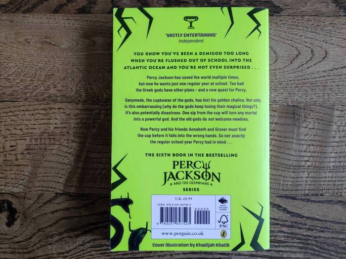 Percy Jackson and the Olympians: The Chalice of the Gods (Book 6) by by Rick Riordan , Age 9+