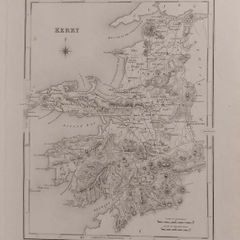 Kerry 1837 Antique Map Including Baronies