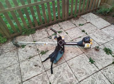 Large petrol strimmer