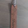 Personalised Rose & Name Laser-Engraved Bookmark Image 2