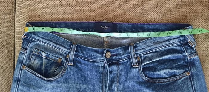 Paul Smith cotton denim jeans 34 waist and 28 leg in very good condition see last two photos for exact measurements FREE STANDARD POSTAGE INCLUDED