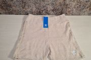 womens ADIDAS Terry Towelling towel shorts beige Size UK 12 EU 38 BRAND NEW WITH TAGS
