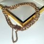 Vintage 18ct Gold Unisex Double-Curb Bracelet Image 3