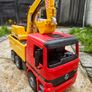 Bruder Mercedes Actros TGA Construction Truck with Liebherr Excavator Image 2