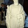 Rare Antique Biscuit Porcelain Statue of Saint Joseph, It dates from the 19th or early 20th century,  by French manufacturer Mauger & Fils Ideal for Home or Stage Movie Props Image 2