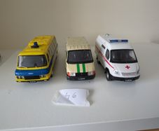 Set of 3 Diecast Model Cars  DeAgostini Soviet/Russian Service Vehicles
