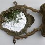 Vintage ornate brass dressing table mirror Image 8