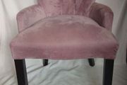 Dining chair pink velvet