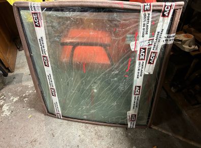 Takeuchi front cab glass for tb125,tb135,tb145 for 2002 to 2008 models