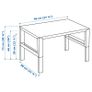 DESK IKEA PAHL desk 128cm X 58cm X (72cm/66cm/59cm) Image 6