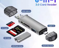 6-in-1 Multi-Functional Flashcard Adapter