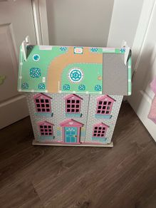 wooden dolls house