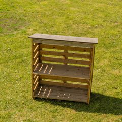 Open front log store