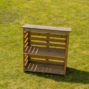 Open front log store
