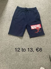 Spider man shorts, 12 to 13
