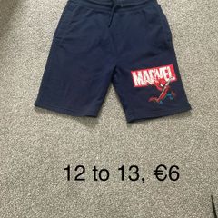 Spider man shorts, 12 to 13