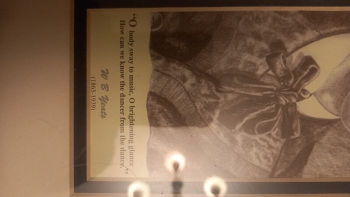 Framed picture wb yeats