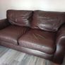 two seater leather sofa Image 2
