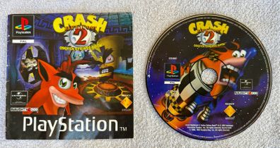 playstion 1-2 , CRASH BANDICOOT 2 , booklet & disc only ,light scratches but works ok