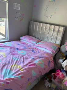 Double bed with 4 storage boxes under