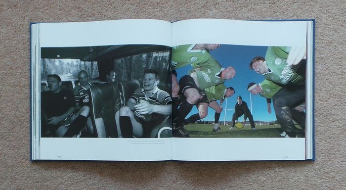 Ireland rugby book signed by 3 legends