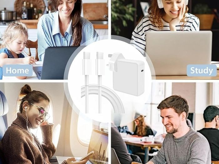 106W USB C Super Fast Charger,MacBook Pro Super Fast Charger, laptop charger suitable for MacBook Pro 16,15,14,13 inches, MacBook Air 13 inches, iPad Pro 12.11 inch and all USB C devices, 2M cable