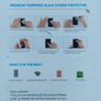 Samsung A70 Screen Protector: New TQmate 2Pack, Tempered glass with 9H Hardness, Scratch resistant,  Round Edge Image 3