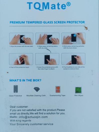 Samsung A70 Screen Protector: New TQmate 2Pack, Tempered glass with 9H Hardness, Scratch resistant,  Round Edge