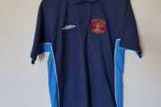 Umbro Carlisle utd bench polo shirt size small ptp 20" Navy Brand new with tags
