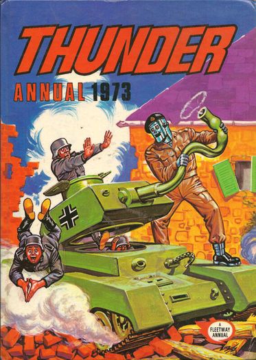 Thunder Annual 1973 - Vintage UK Hardback Annual -IPC Magazines