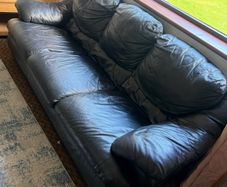 3 piece suite black leather