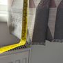 Pink & Grey Geometric Design Curtains Image 3