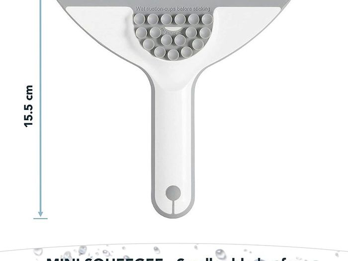 Squeegee, Mini Shower Squeegee with Suction Holder for Window, Glass and Mirror, Bathroom Cleaning Accessory, Shower Cleaning Tool for Shower Door, Small Shower Squeegees
