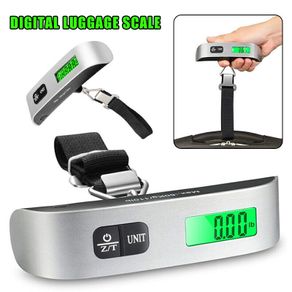 Portable Scale Digital LCD Display 110lb/50kg Electronic Luggage Hanging Suitcase Travel Weighs Baggage Bag Weight Balance
