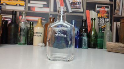 164 - Vintage Clear Glass Decorative Collectible Hennessy Bottle