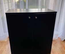 Aquarium stand, black color