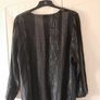Q'neel  Black and Grey Linen Top Image 3